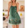 imageEkouaer Nightgowns for Women Spaghetti Strap Night Gown Sleeveless Sleep Dress Chemise SleepwearGreen Floral