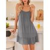 imageEkouaer Nightgowns for Women Spaghetti Strap Night Gown Sleeveless Sleep Dress Chemise SleepwearMedium Grey