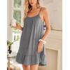 imageEkouaer Nightgowns for Women Spaghetti Strap Night Gown Sleeveless Sleep Dress Chemise SleepwearMedium Grey