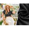 imageEkouaer Satin Pajama Set for Women Button Up 2 Piece Silky Pj Shorts Set Soft Sleepwear Short Sleeve LoungewearBlack Leopard