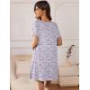 imageEkouaer Nightgowns for Women 2 Pack Night Gowns Short Sleeve Sleepshirts Pullover Nightshirts Soft Sleepwear SXXXLCoffeeStar Print