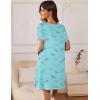 imageEkouaer Nightgowns for Women 2 Pack Night Gowns Short Sleeve Sleepshirts Pullover Nightshirts Soft Sleepwear SXXXLStarDragonfly Print
