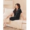 imageEkouaer Womens Cotton Nightgowns Button Down Sleep Shirts Soft Night Shirts Night DressBlack