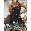 imageEkouaer Nightgown for Women Tank Night Gown Sleeveless Sleep Shirt Button Night Shirt with Pockets Soft Sleep DressButterfly Black