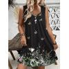 imageEkouaer Nightgown for Women Tank Night Gown Sleeveless Sleep Shirt Button Night Shirt with Pockets Soft Sleep DressButterfly Black