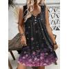 imageEkouaer Nightgown for Women Tank Night Gown Sleeveless Sleep Shirt Button Night Shirt with Pockets Soft Sleep DressCherry Blossoms Black