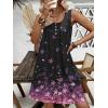 imageEkouaer Nightgown for Women Tank Night Gown Sleeveless Sleep Shirt Button Night Shirt with Pockets Soft Sleep DressCherry Blossoms Black
