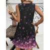 imageEkouaer Nightgown for Women Tank Night Gown Sleeveless Sleep Shirt Button Night Shirt with Pockets Soft Sleep DressCherry Blossoms Black