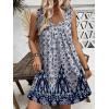 imageEkouaer Nightgown for Women Tank Night Gown Sleeveless Sleep Shirt Button Night Shirt with Pockets Soft Sleep DressFloral Navy Blue