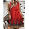 imageEkouaer Nightgown for Women Tank Night Gown Sleeveless Sleep Shirt Button Night Shirt with Pockets Soft Sleep DressFloral Red