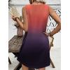imageEkouaer Nightgown for Women Tank Night Gown Sleeveless Sleep Shirt Button Night Shirt with Pockets Soft Sleep DressGradient Red
