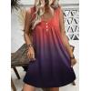 imageEkouaer Nightgown for Women Tank Night Gown Sleeveless Sleep Shirt Button Night Shirt with Pockets Soft Sleep DressGradient Red