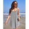 imageEkouaer Nightgowns for Women Spaghetti Strap Sleepwear Sleeveless Sleep Dress with PocketsLight Grey
