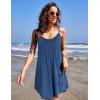 imageEkouaer Nightgowns for Women Spaghetti Strap Sleepwear Sleeveless Sleep Dress with PocketsNavy