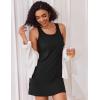 imageEkouaer Sexy Nightgowns for Women Tank Sleeveless Night Gown 2 Pack Sleep Dress Soft Nightdress Chemise Sleepwear SXXXLBlackNavy Blue
