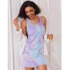 imageEkouaer Sexy Nightgowns for Women Tank Sleeveless Night Gown 2 Pack Sleep Dress Soft Nightdress Chemise Sleepwear SXXXLBlackPink Tie Dye