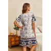 imageEkouaer Womens House Dress Floral Print Nightgown with Pockets Mumu Dress SXXLFloral