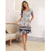 imageEkouaer Womens House Dress Floral Print Nightgown with Pockets Mumu Dress SXXLFloral