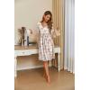 imageEkouaer Womens House Dress Floral Print Nightgown with Pockets Mumu Dress SXXLLight Floral