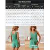 imageEkouaer Womens Pajamas Sleeveless V Neck Pjs Set Ribbed Knit Summer Loungewear Sleepwear SXXLGreen