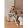 imageEkouaer Womens 2 Piece Lounge Set 2025 Summer Matching Sets Sleeveless Vneck Tank Top Long Pants Pajamas Knit OutfitsKhaki