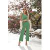 imageEkouaer Womens 2 Piece Lounge Set 2025 Summer Matching Sets Sleeveless Vneck Tank Top Long Pants Pajamas Knit OutfitsOasis