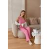 imageEkouaer Womens 2 Piece Lounge Set 2025 Summer Matching Sets Sleeveless Vneck Tank Top Long Pants Pajamas Knit OutfitsRose Red