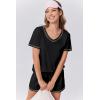 imageEkouaer Womens Pajamas Sets Soft Cotton Pjs Short Sleeve Lounge Sets Casual Two Piece Pjs With PocketsBlack2