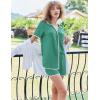 imageEkouaer Pajamas Set for Women Short Sleeve Casual Sleepwear Button Down Pj Sets Shorts Soft Loungewear for SummerSXXLGreen