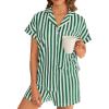 Green White Stripe