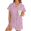 Purple White Stripe