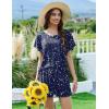 imageEkouaer Pajama Set for Women 2 Piece Lounge Set Short Sleeve Pjs Tops and Shorts Soft Sleepwear SXXLNavy Sky