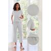 imageEkouaer Womens 2 Piece Outfits Sweatsuits Casual Pullover Cap Sleeve Tops and Wide Leg Sweatpant Lounge Sets Tracksuit SetLight Grey
