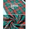 imageEkouaer Christmas Onesie Adult Hooded Zipper Mens 0nesie Pajamas Soft One Piece Pajamas for Men with PocketBlack Plaid