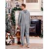 imageEkouaer Christmas Onesie Adult Hooded Zipper Mens 0nesie Pajamas Soft One Piece Pajamas for Men with PocketDeep Grey