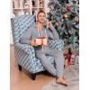 imageEkouaer Christmas Onesie Adult Hooded Zipper Mens 0nesie Pajamas Soft One Piece Pajamas for Men with PocketDeep Grey