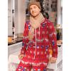imageEkouaer Christmas Onesie Adult Hooded Zipper Mens 0nesie Pajamas Soft One Piece Pajamas for Men with PocketElk Snowflake