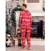 imageEkouaer Christmas Onesie Adult Hooded Zipper Mens 0nesie Pajamas Soft One Piece Pajamas for Men with PocketElk Snowflake