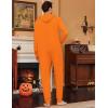 imageEkouaer Christmas Onesie Adult Hooded Zipper Mens 0nesie Pajamas Soft One Piece Pajamas for Men with PocketPumpkin