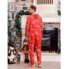 imageEkouaer Christmas Onesie Adult Hooded Zipper Mens 0nesie Pajamas Soft One Piece Pajamas for Men with PocketReindeer