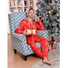 imageEkouaer Christmas Onesie Adult Hooded Zipper Mens 0nesie Pajamas Soft One Piece Pajamas for Men with PocketReindeer