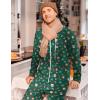 imageEkouaer Christmas Onesie Adult Hooded Zipper Mens 0nesie Pajamas Soft One Piece Pajamas for Men with PocketSanta