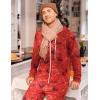 imageEkouaer Christmas Onesie Adult Hooded Zipper Mens 0nesie Pajamas Soft One Piece Pajamas for Men with PocketSymbol