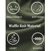 imageEkouaer Pajamas for Women Waffle Knit Lounge Set 2 Piece PJS Short Sleeve Top and Shorts Matching Loungewear with PocketsArmy Green