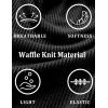 imageEkouaer Pajamas for Women Waffle Knit Lounge Set 2 Piece PJS Short Sleeve Top and Shorts Matching Loungewear with PocketsBlack