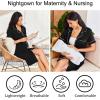 imageEkouaer Nightgowns for Women 2 Pack Button Down Sleepwear Short Sleeve Sleepshirts Soft Nightshirts Boyfriend Pajama DressAblackNavy Blue