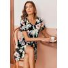 imageEkouaer Womens Nightgown Button Down Nightshirt Short Sleeve Sleepshirt Soft V Neck Sleepwear Pajama DressBlack Pink Floral