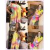 imageEkouaer Womens Nightgown Soft Sleepwear Pleated Sleepshirt Sleep Dress Short Sleeve Nightdress S3XLTie Dye