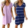 Lilac+navy Wavy Striped