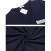 imageEkouaer Women Striped Nightgowns Button Down Sleepshirts Short Sleeves NightshirtsDark Blue